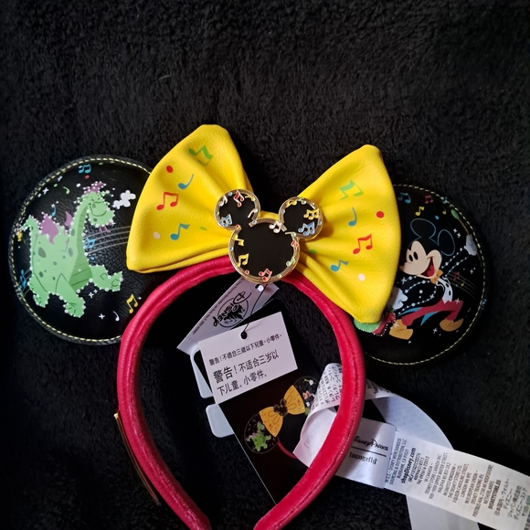 Disney Accessories - Disney Mickey Mouse Headband with Yellow Bow and Pink Band